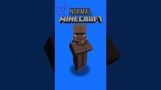 Normal VS Realistic Villager || Minecraft | #shorts #villager