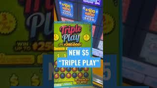 NEW $5  TRIPLE PLAY  #calotteryscratchers