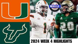 #8 Miami vs USF | Full Game Highlights | 2024 College Football Highlights 2