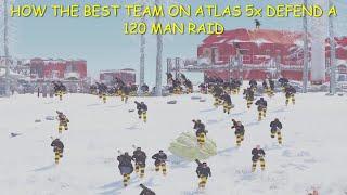 How BS Defend a 120 Man Biggest Raid on Atlas 5X Dope x M4 x XTR x 8 OTHERS Teams 6k Rockets! Rust