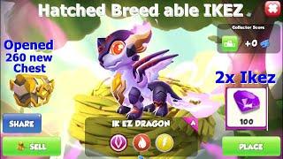 Hatched Breedable IKEZ Dragon-Dragon Mania Legends | 2nd account Opened 260 chest | DML