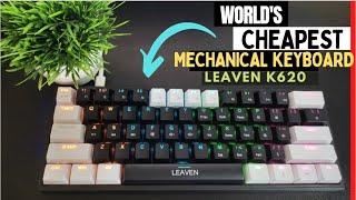 UNBOXING LEAVEN K620 MECHANICAL KEYBOARD | Red Switch | Sound Test