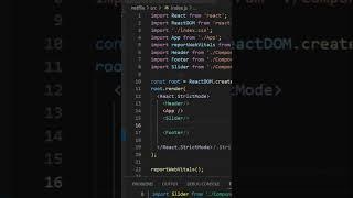 React.js import component #react #short