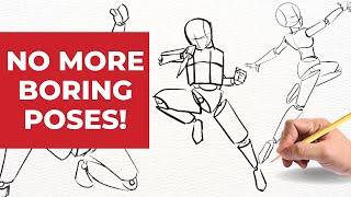 How to Draw Dynamic Manga Poses and Movement for Beginner Mangakas