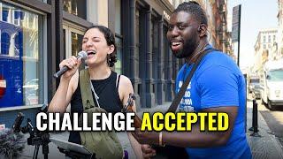 Heads Turn When Husband Challenges Wife to Sing