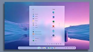 Get the New Acrylic Taskbar, Start Menu & Notification Center in Windows 11!