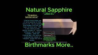 L 58 Es4 | Nature's Signature‍️️ | Natural Sapphire Birthmarks #education  #gemology #inclusión
