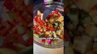 Sunday Meal Prep | RunningGeekGirl #youtubeshorts