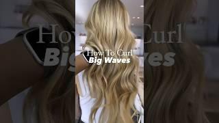 How to use a curling iron to curl hair for big waves #hairstyles #curlingiron