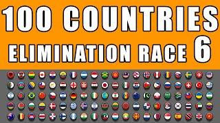 100 Countries Elimination Marble Race 6 in Algodoo \ Marble Race King