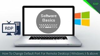 How To Change Default Port For Remote Desktop | Windows 7 & above