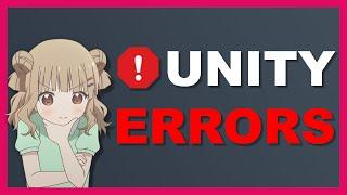 How to solve Unity errors [VRChat]