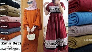 MODEL BAJU GAMIS TERBARU MOTIF SIMPEL