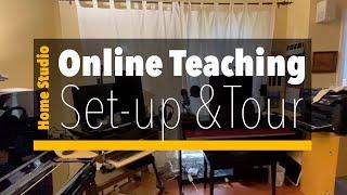 Home Studio Set-up and Tour for Teaching Online Music Lessons