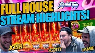 LIVE SLOTS STREAM HIGHLIGHTS! Josh, Jamie & Scotty In Action!