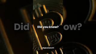 Did you know bitcoin…? #shorts #crypto #bitcoin #didyouknow #viral