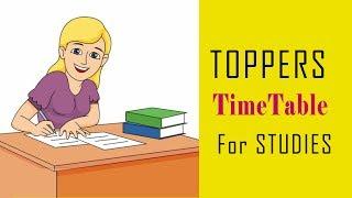 HOW TOPPERS MAKE THEIR TIMETABLE ||#weekdaytimetable #studymotivation #studyhacks#ABetterLife