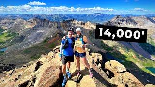 Climbing to 14,000 feet in Colorado, Mount Sneffels