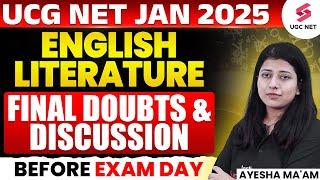 UGC NET English Literature 2025 | UGC NET English Literature Doubts By Ayesha Ma'am | UGC NET 2025