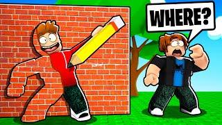 ROBLOX DRAW TO HIDE CHALLENGE WITH CHOP AND FROSTY