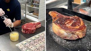 He turns a 40$ steak into a $2500 wagyu steak !