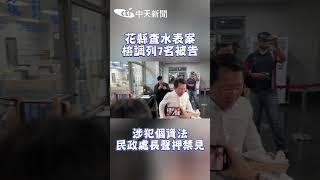 花縣查水表案 檢調列7名被告 涉犯個資法民政處長聲押禁見 #shorts