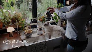 Morning Coffee & Breakfast | Baking Cheese bread | Relaxing Start to Your Day ️