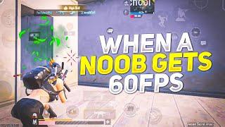 WHEN A NOOB GETS 60FPS| BGMI MONTAGE | YouTubeJAYU