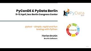 Florian Bruhin: pytest - simple, rapid and fun testing with Python (3 hours)