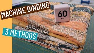   HOW TO BIND YOUR QUILT ON A SEWING MACHINE BINDING 3 METHODS