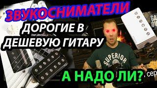 Дорогие звукосниматели в дешевую китайскую гитару Phil Pro