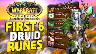 WoW Classic Season of Discovery Druid Runes and Where To Find Them - First 6 Runes