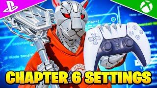 NEW Best Controller SETTINGS + Sensitivity Tutorial for Fortnite Chapter 6! (PS5/PS4/XBOX)