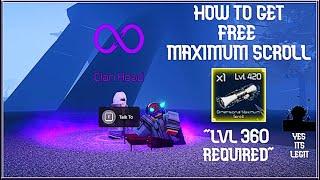 How to get FREE Maximum Scroll in Jujutsu Infinite I Roblox