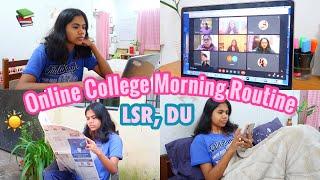 Online College Morning Routine ️ LSR, Delhi University