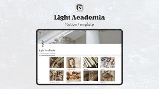 Light Academia - Notion template for students