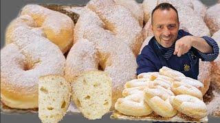 GRAFFE NAPOLETANE CON BIGA 12 ORE DI FERMENTAZIONE.Fatte a mano corso di pasticceria napoletana