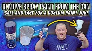 HOW TO REMOVE SPRAY PAINT FROM A CAN SAFE AND EASY FOR A CUSTOM PAINT JOB!