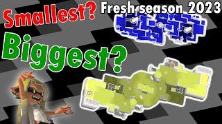 (OLD) How big is every Splatoon 3 map? [Splatoon 3 Fresh season 2023]