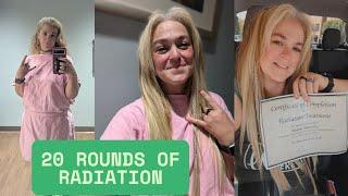 20 Rounds of Radiation for DCIS grade 3, breast cancer!!  I'M DONE!!!
