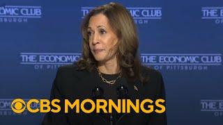 Trump, Harris campaign on economy as polls show the vice president gaining ground on the issue