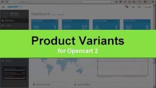 Product Variants for Opencart 2