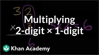 Multiplying: 2 digits times 1 digit | Multiplication and division | Arithmetic | Khan Academy