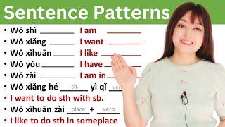 Basic Chinese sentence Patterns/Formulas you can use to form your own sentences easily