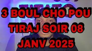 3 BOUL CHOPOU TIRAJ SOIR 08 JANV 2025 #titato509 #boulchotitato509 #boulcho345