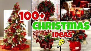 100+ CHRISTMAS DECORATIONS IDEAS 2024 - RED CHRISTMAS DECOR IDEAS - Latest CHRISTMAS#christmas #2024