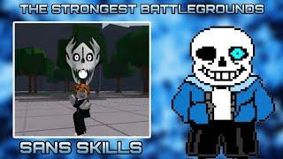 The Strongest Battlegrounds Script | Sans Skills | Mobile