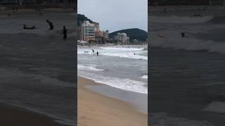 Surfing beach #surfing #beach #busan #wave #songjeong