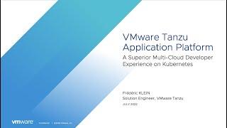 VMware Tanzu Application Platform - French demo