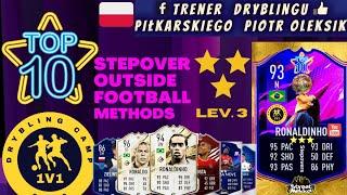 Top 10 Stepover Level ⭐⭐⭐ Nauka Dryblingu Piłkarskiego obozy kursy 1v1 #trenerdryblingu #pilkanozna